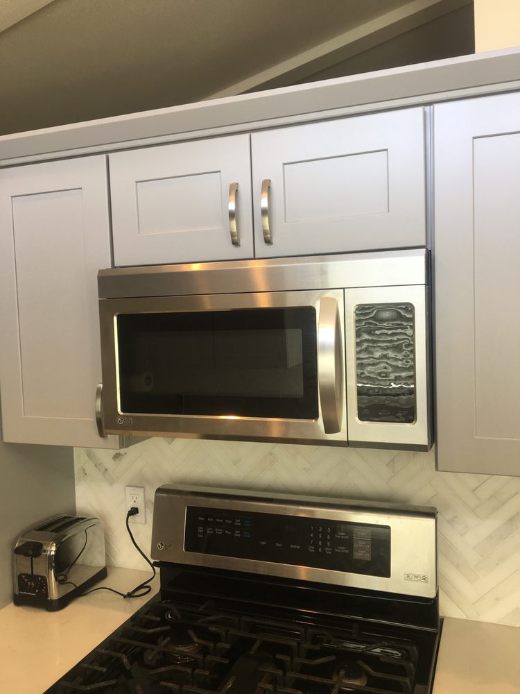 Stainless Microwave Install · Chula Vista